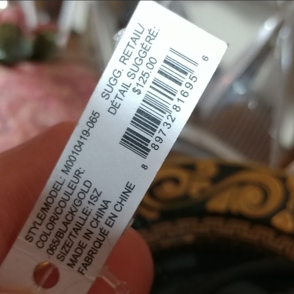 Marc Jacobs black leather wrap bracelet size 6.5 - Picture 2 of 7